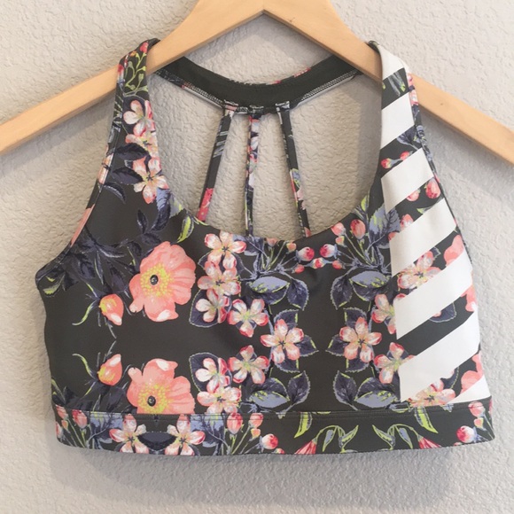 Victoria's Secret Other - Green Floral Sports Bra